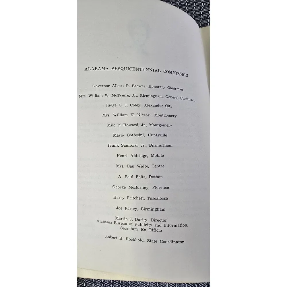 150 Alabama First Lady's Cookbook  Delicious Southern Recipes 1969 Signed Rare H